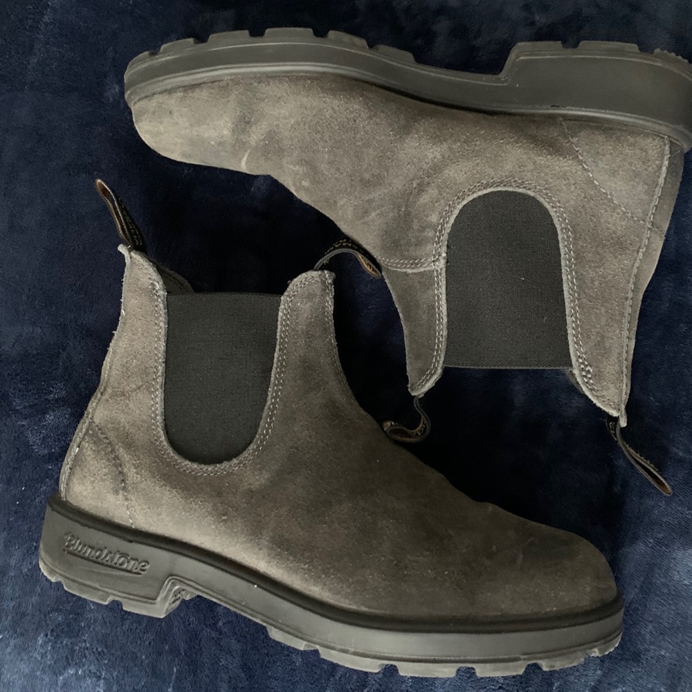 Blundstone 1910 suede boot steel grey